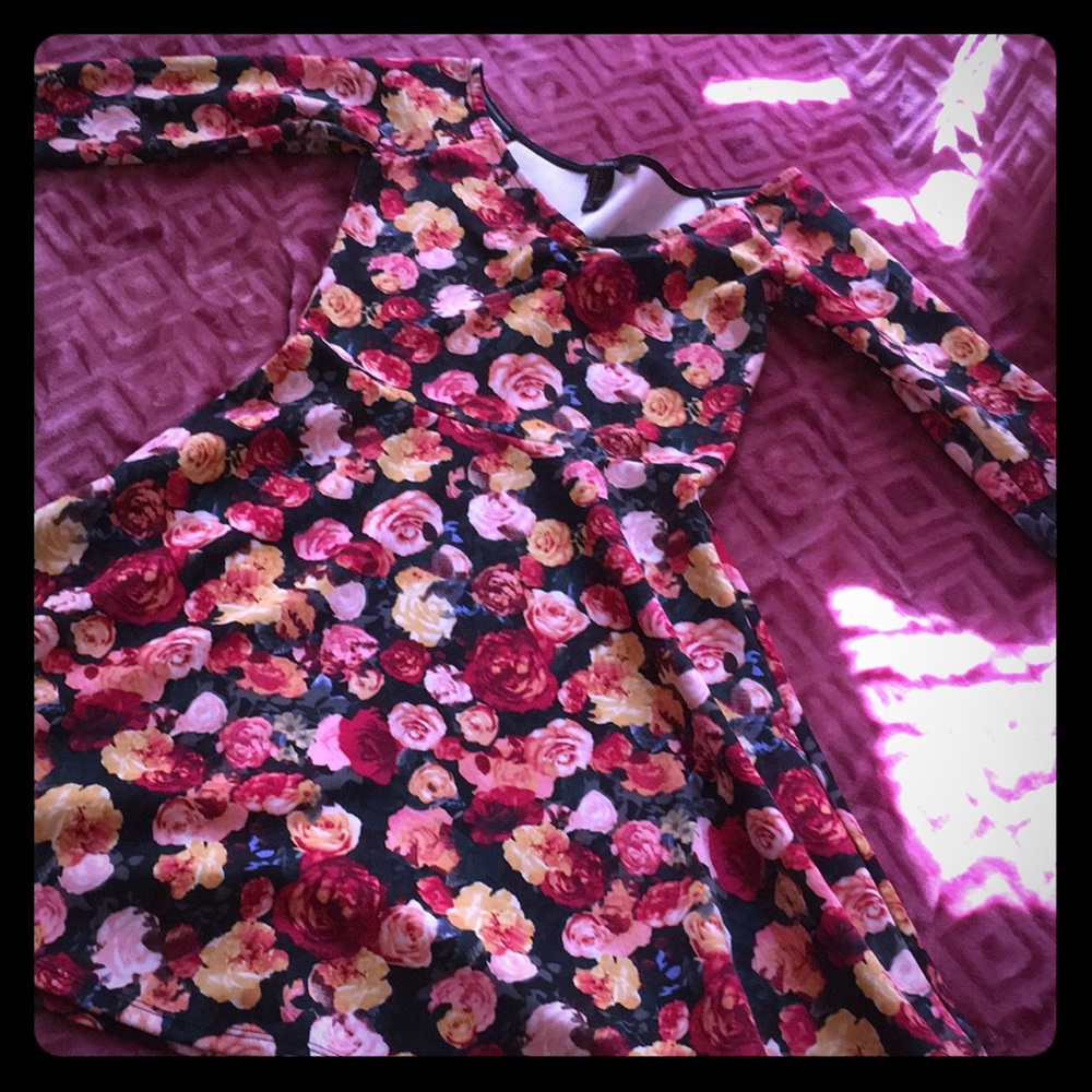 Floral skater dress